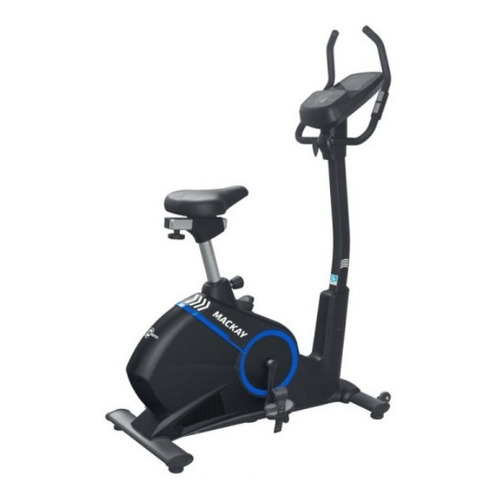 Bicicleta Estática Mackay Equipo Cardiovascular Sportftiness Color Negro/Azul 110V