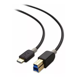 Cabo Usb C 3.1 A Usb B - 1 Metro - Preto