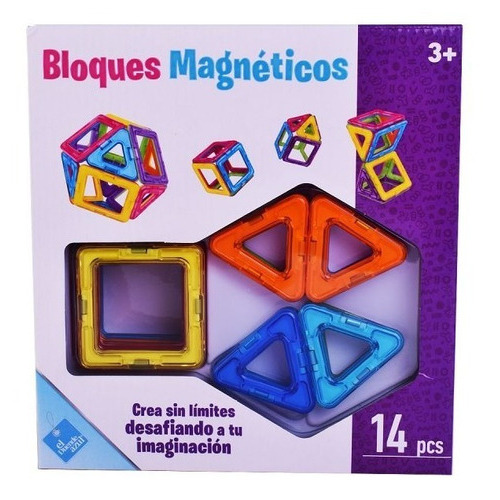 Bloques Magneticos Con Imanes Didacticos 14 Piezas