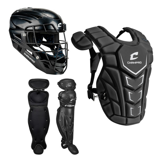 Equipo Catcher Beisbol Champro Optimus Infantil 6-9 Negro