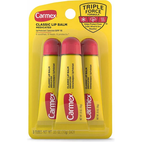 Bálsamo Labial Carmex Classic Lip Balm Triple Force