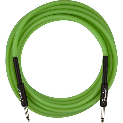 Cable Para Instrumento Fender Glow In The Dark 5.5m Verde