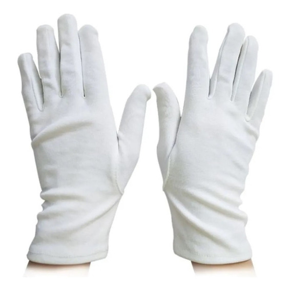 24 Piezas Guantes Dermatológicos Algodón 12 Pares 