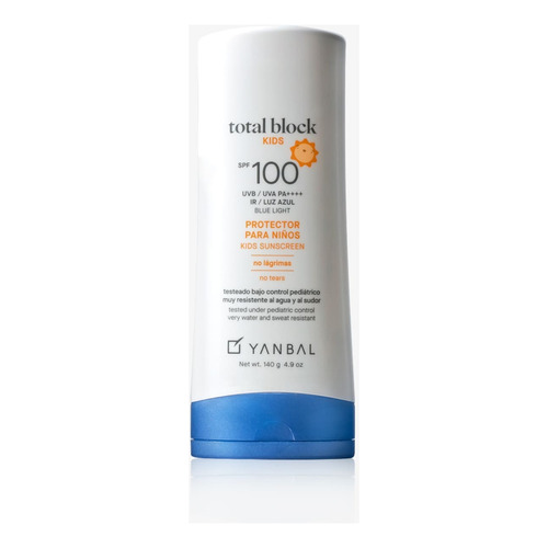 Total Block Protector Solar Kids Spf 100 By Yanbal