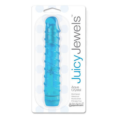 Sexshop Vibradores Juicy Jewels Aqua Consolador Dildos Anal Color Turquesa