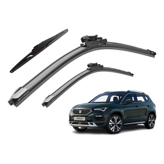 Kit 3 Limpiaparabrisas Para Seat Ateca 2017 2018 2019 2020 