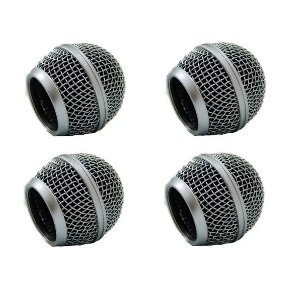 Pack 4 Bocha Universal Cobertura Microfono Moon Bm580 Mic 58 Color Gris