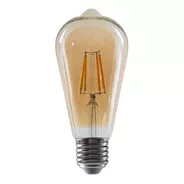 Lámpara Led Vintage Bulbo St64 8w Ultra Cálida Filamento