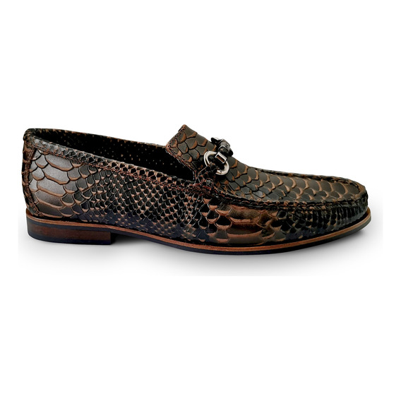 Mocasin Zapato Casual Hombre Windsor Python Caoba Randem