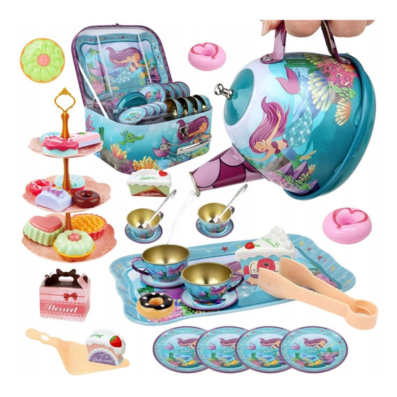 Juguete De Cocina Juego De Té Para Niños Tazas Con Postre