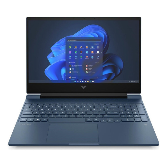Laptop  gamer  HP VICTUS 15 15-fa1093dx azul 15.6", Intel Core i5 8GB de RAM 512GB SSD, NVIDIA GeForce RTX 3050 144 Hz Windows 11 Home