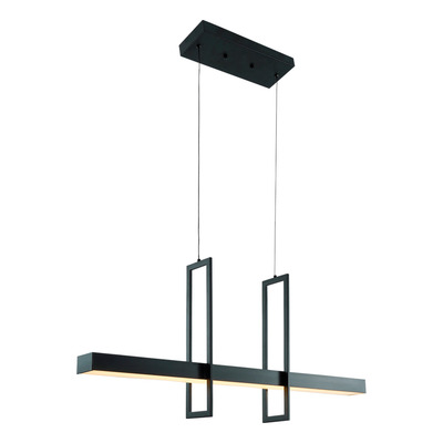 Colgante Led Misuri Negro 40w Moderno Altura Regulable Dab