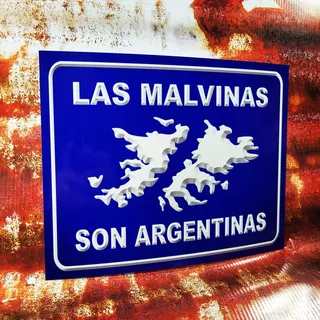 Carteles De Chapa Personalizados Islas Malvianas Argentinas