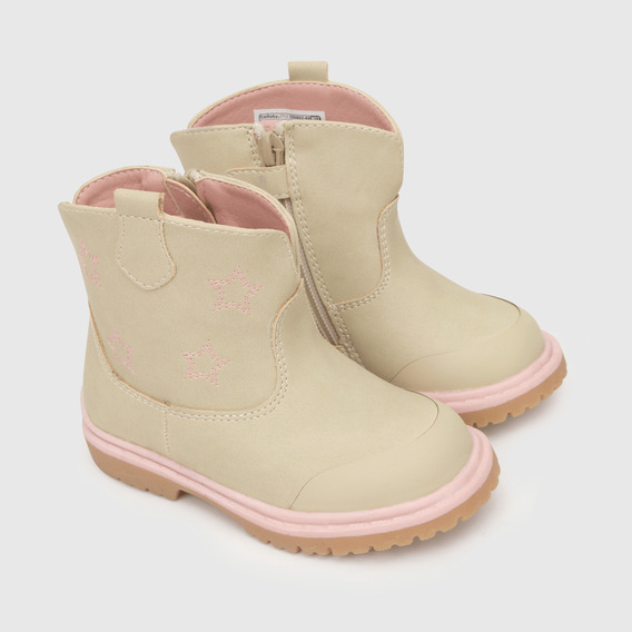 Bootie De Niña Beige (18 A 21)