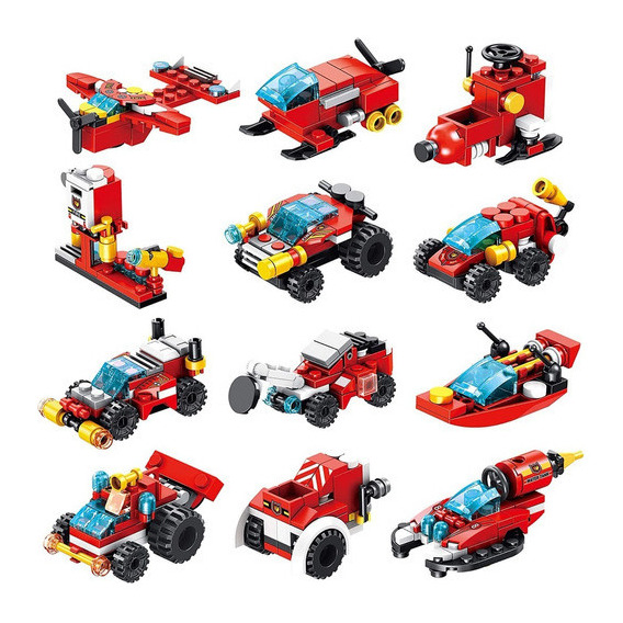 Lego Camión Bombero - 12 En 1/ 25 Combinaciones 557 Piezas