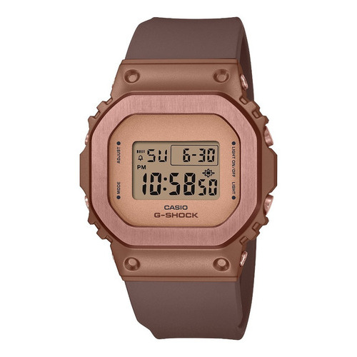 Reloj Casio Cobre Gms5600br-5 Original Para Dama E-watch Color de la correa Bronce Color del bisel Bronce Color del fondo Bronce