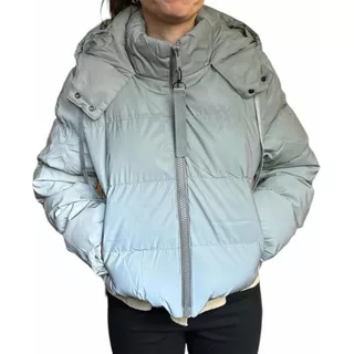 Campera Puffer De Mujer Nylon Reflectiva 726