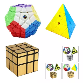 Cubo Rubik Pack Megaminx Mirror Pyraminx Lubric Y Variantes