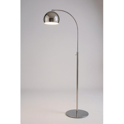 Lampara De Pie Arco Small Cromo Moderna Apto Led Luz Desing