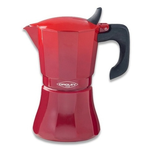 Cafetera Oroley Moka Italiana De Induccion Petra Red 9 Tazas Color Rojo