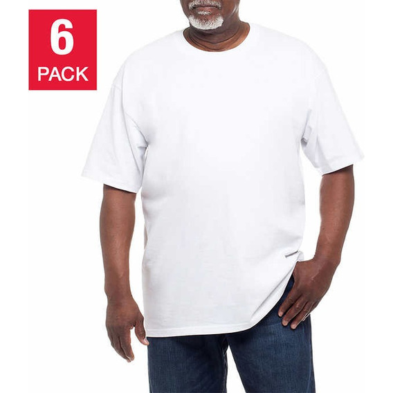 Pack De 6 Camisetas Kirkland Signature Cuello Redondo