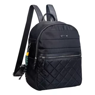 Mochila Feminina Casual Escolar Comfort Grande Cor Preto