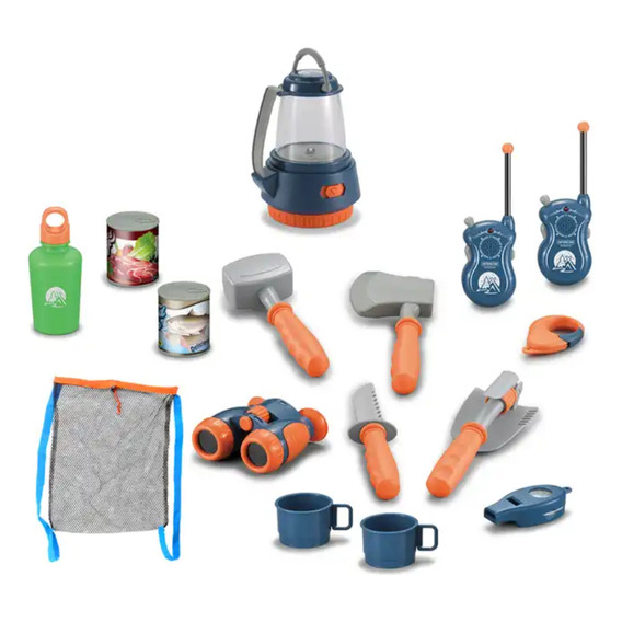 Set De Camping Pequeño Explorador Con Walkie Talkie