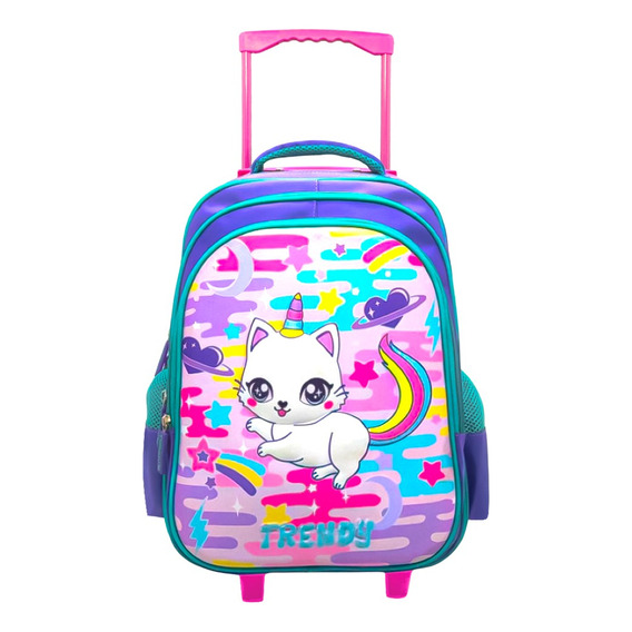 Mochila Niña Nena Para Jardín Escolar Unicornios Colores