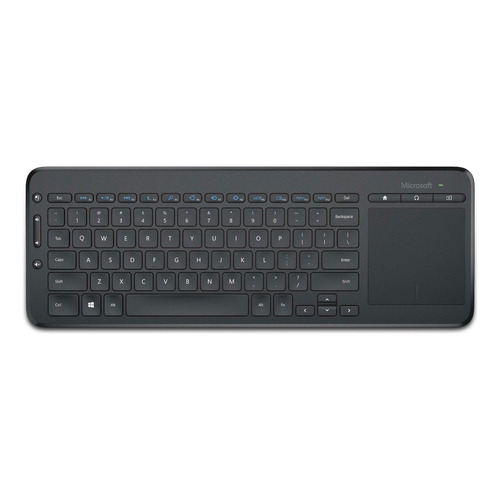 Teclado inalámbrico Microsoft N9Z All-in-One QWERTY español color negro