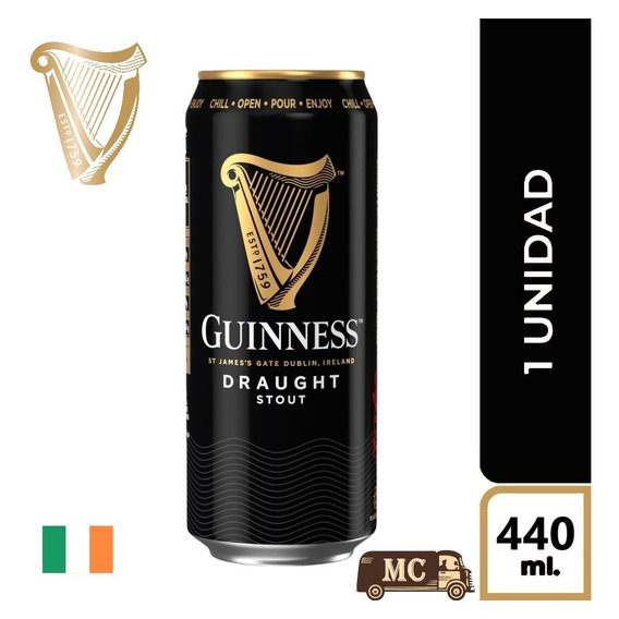 Cerveza Guinness Draught Stout - mL a $108