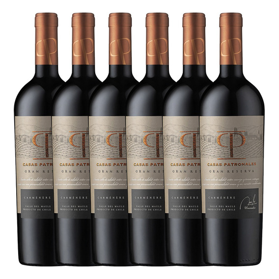 6x Vino Casas Patronales Gran Reserva Carménère