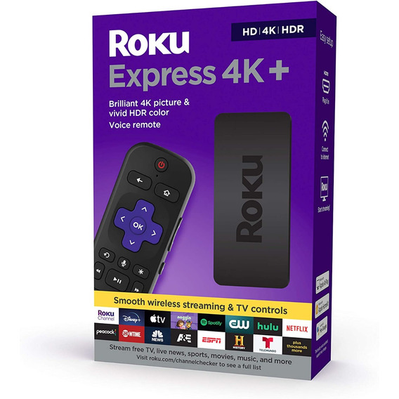 Roku Express 4k+ Hdr Hd Tv Hdmi Smart Tv Original 