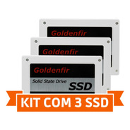 Kit Com 3 Ssd Goldenfir 240gb Branco