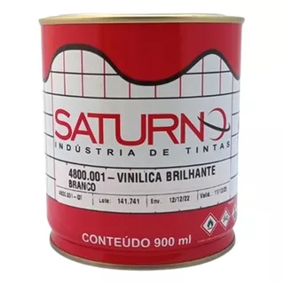 Tinta Vinílica Brilhante 900ml Saturno Branca 4800001