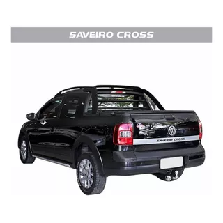 Emblema Adesivo Tampa Traseira Compatível Saveiro Cross Cor Cor Saveiro Cross Em Em Prata