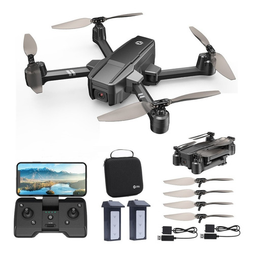 Drone Holy Stone Beginner HS440 con cámara FullHD negro 2 baterías