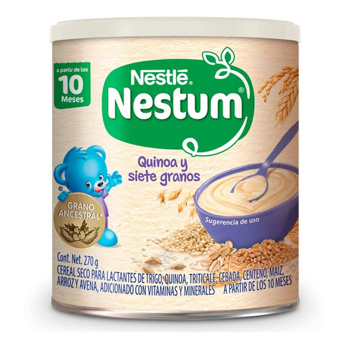Cereal Nestum Etapa 3 Quinoa Y 7 Granos 270g