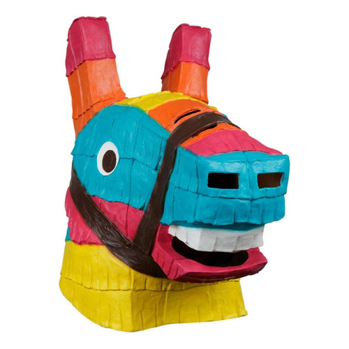 Máscara Piñata De Burro Donkey Halloween Ghoulish Color Azul