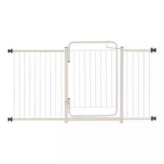 Grade De Porta Portão Proteção Cachorro Criança 149 A 154 Cm Cor Branco