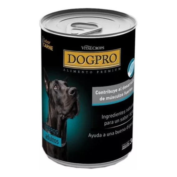 Alimento Humedo Perro Dogpro Sabor Carne  X 6 Latas De 340gr