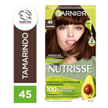 Kit De Tintura Permanente Nutrisse De Garnier Tono Tono 45 Tamarindo