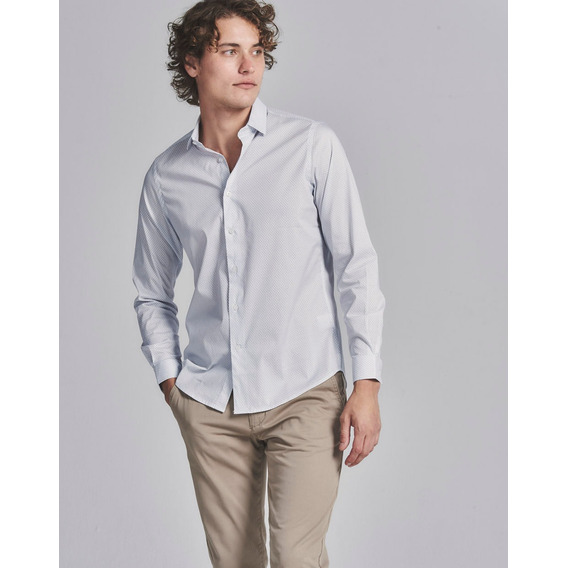 Camisa Mathieu, Slim Fit, Hombre, Algodón, Fantasia, Equus