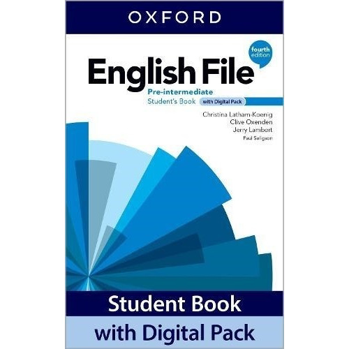 English File Pre Intermediate 4th edition Students Book  with Digital Pack- Oxford
