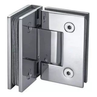 Dobradiça Inox Gv48 90º Porta Vidro Box Canto V/v