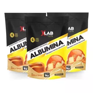 3x Albumina 1kg Diversos Sabores - X-lab