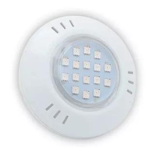 Hiper Led Para Piscina 9w Rgb Abs Brustec