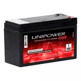 Bateria Para Nobreak Alarme Cerca Elétrica Unipower 12v 7ah
