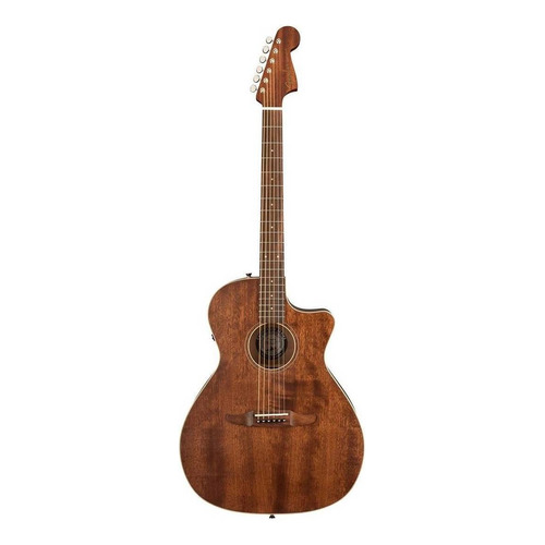 Guitarra Electroacústica Fender California Newporter special mahogany para diestros pau ferro satin