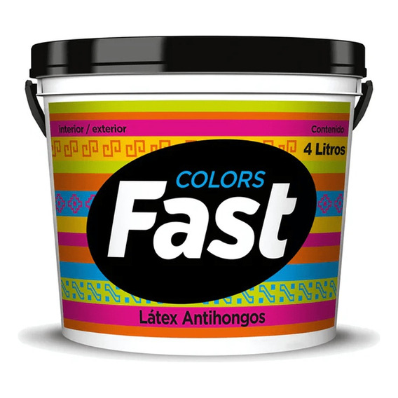 Tricolor latex antihongos Fast Colores 1 galón acabado mate color almendra