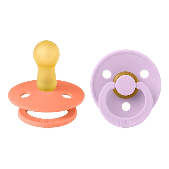 Chupetes Bibs Pacifier Set X2 Unds Libre Bpa Latex Natural 